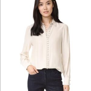 Frame Victorian Button Up Blouse